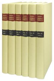 Front cover of Opera Omnia...The Complete Works of John Selden...3 Volumes in 6 Books with searchable DVD for the entire set by John Selden