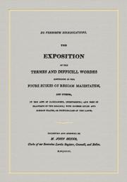 Cover of De Verborum Significatione by John Skene, Lord Curriehill