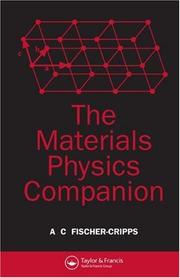Front cover of The Materials Physics Companion by Anthony Craig Fischer-Cripps