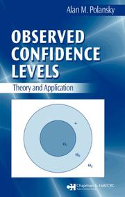 Cover of Observed confidence levels by Alan M. Polansky