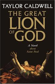 Front cover of Great lion of God by Taylor Caldwell