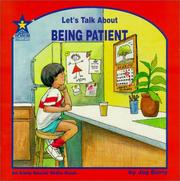 Cover of Being patient by Joy Berry
