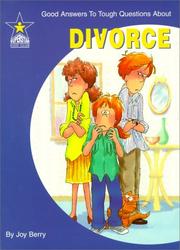 Cover of Divorce by Joy Berry