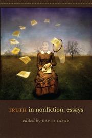Front cover of Truth in Nonfiction by David Lazar