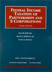 Cover of Federal Income Taxation of Partnerships and s Corporations by Paul R. McDaniel