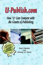 Cover of U-Publish.com by Dan Poynter