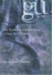 Front cover of The Rambling and Babbling of Just An Old Man by Oscar Jones Dambrit