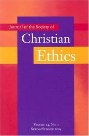 Cover of Journal of the Society of Christian Ethics by Christine E. Gudorf