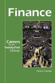 Front cover of Careers for the Twenty-First Century - Finance (Careers for the Twenty-First Century) by Patrice Cassedy