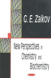 Front cover of New Perspectives in Chemistry and Biochemistry by Gennadii Efremovich Zaikov