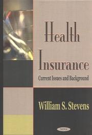 Front cover of Health Insurance by William S. Stevens