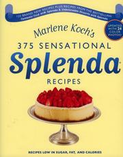 Cover of Marlene Koch's sensational splenda recipes by Marlene Koch