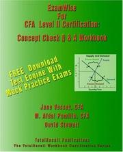 Cover of Examwise for the Cfa Level II Certification by Jane Vessey