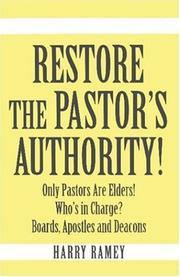Cover of Restore the Pastor's Authority by Harry Ramey