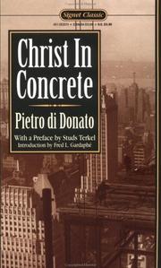 Front cover of Christ in Concrete by Pietro Di Donato