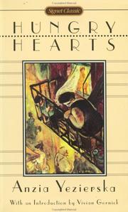 Front cover of Hungry hearts by Anzia Yezierska