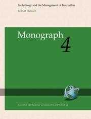 Front cover of Technology and the management of instruction by Robert Heinich