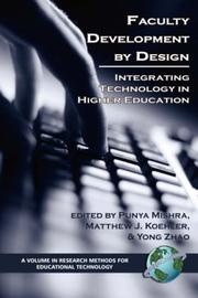 Cover of Faculty development by design by Matthew J. Koehler