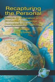 Cover of Recapturing the Personal by Irving, Epstein
