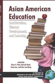 Front cover of Asian American Education by Clara, C Park