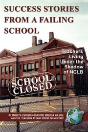 Front cover of Success stories from a failing school by Marilyn Johnston-Parsons