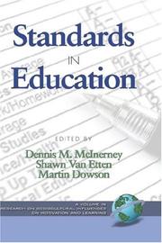 Cover of Standards in education by D. M. McInerney