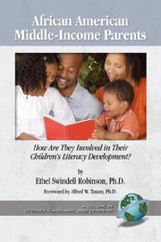 Front cover of African American Middle-Income Parents by Ethel, Swindell Robinson