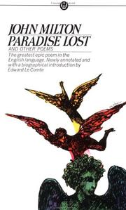 Front cover of Paradise Lost and Other Poems by John Milton