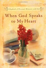 Front cover of When God Speaks to My Heart by Rosalie Willis
