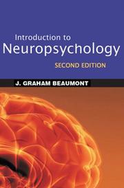 Cover of Introduction to Neuropsychology by J. Graham Beaumont
