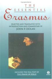 Cover of The essential Erasmus by Desiderius Erasmus