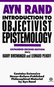 Front cover of Introduction to Objectivist Epistemology by Ayn Rand