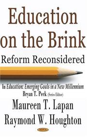 Front cover of Education on the brink by Maureen T Lapan