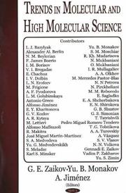 Cover of Trends in molecular and high molecular science by Gennadiĭ Efremovich Zaikov
