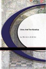 Cover of China and the Manchus by Herbert Allen Giles