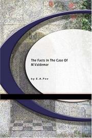 Front cover of The Facts in the Case of M. Valdemar by Edgar Allan Poe