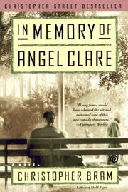 Front cover of In memory of Angel Clare by Christopher Bram