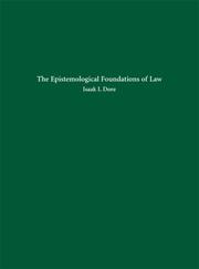 Front cover of The Epistemological Foundations of Law by Isaak I. Dore