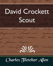 Front cover of David Crockett, Scout by Charles Fletcher Allen