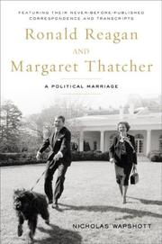 Front cover of Ronald Reagan and Margaret Thatcher by Nicholas Wapshott