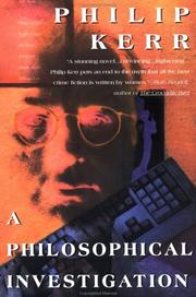 Front cover of A philosophical investigation by Philip Kerr