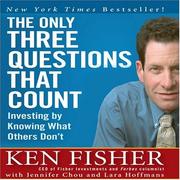 Cover of The Only Three Questions That Count by Ken Fisher