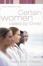 Front cover of Certain Women Called by Christ by Paige Lanier Chargois