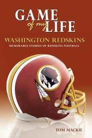 Front cover of Game of My Life Washington Redskins by Tom Mackie