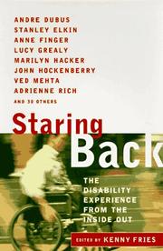 Cover of Staring back by Kenny Fries