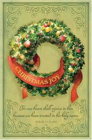 Front cover of Christmas Joy (Christmas at Home) by Unknown