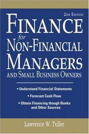 Cover of Finance for Non-Financial Managers by Lawrence W. Tuller