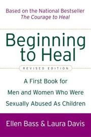 Cover of Beginning to heal by Ellen Bass