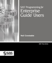 Cover of SAS programming for Enterprise guide users by Neil Constable