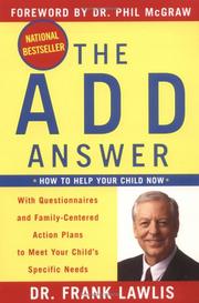 Cover of The ADD Answer by Dr. Frank Lawlis